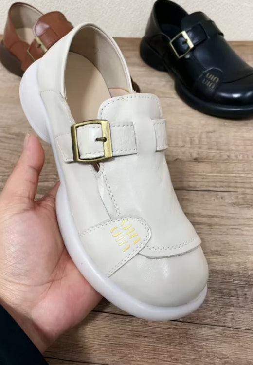 Classic elegant casual leather shoes with soft soles