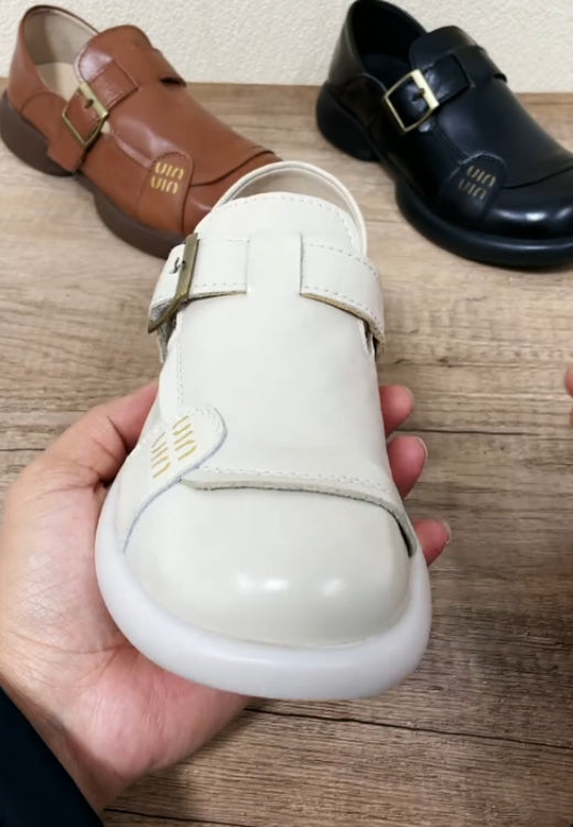 Classic elegant casual leather shoes with soft soles