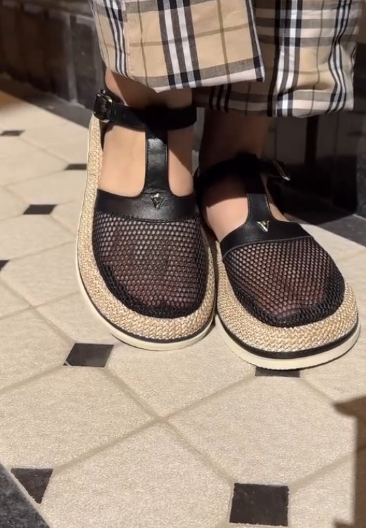 Fashion breathable thick-soled fishnet casual shoes