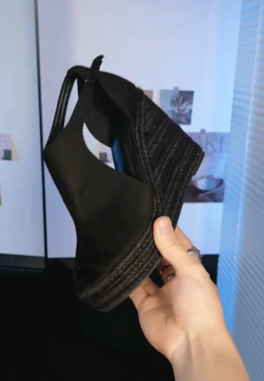 Women's elegant wedge fishmouth shoes