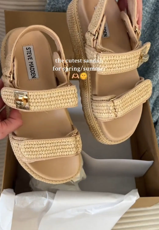 Strawberry comfortable breathable leather sandals