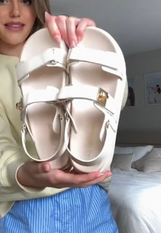 Elegant and simple solid color sandals