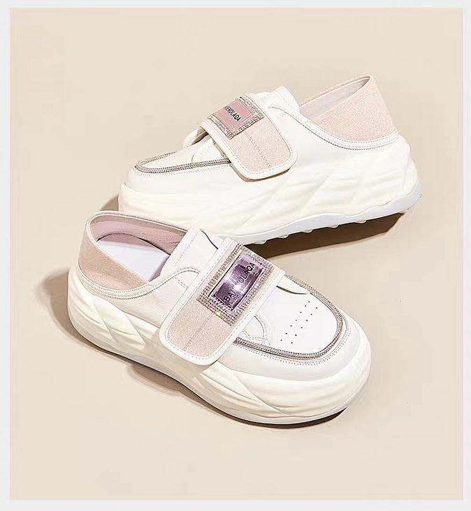 Breathable Soft Sole Sparkly Velcro Shoes
