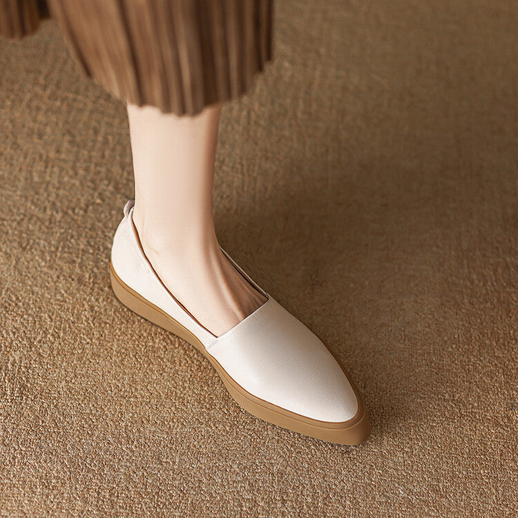 Elegant vintage leather loafers