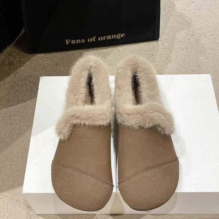 New velvet suede casual loafers