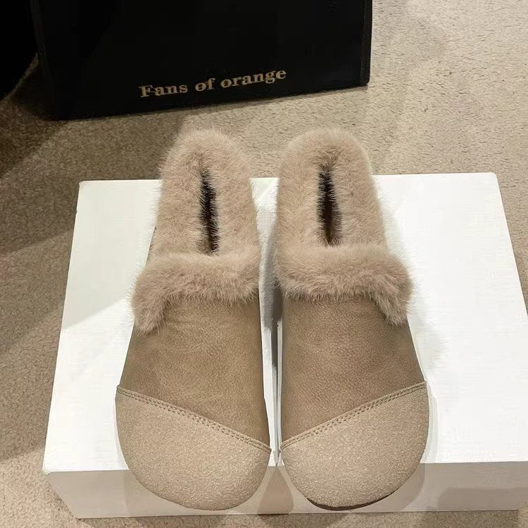 New velvet suede casual loafers