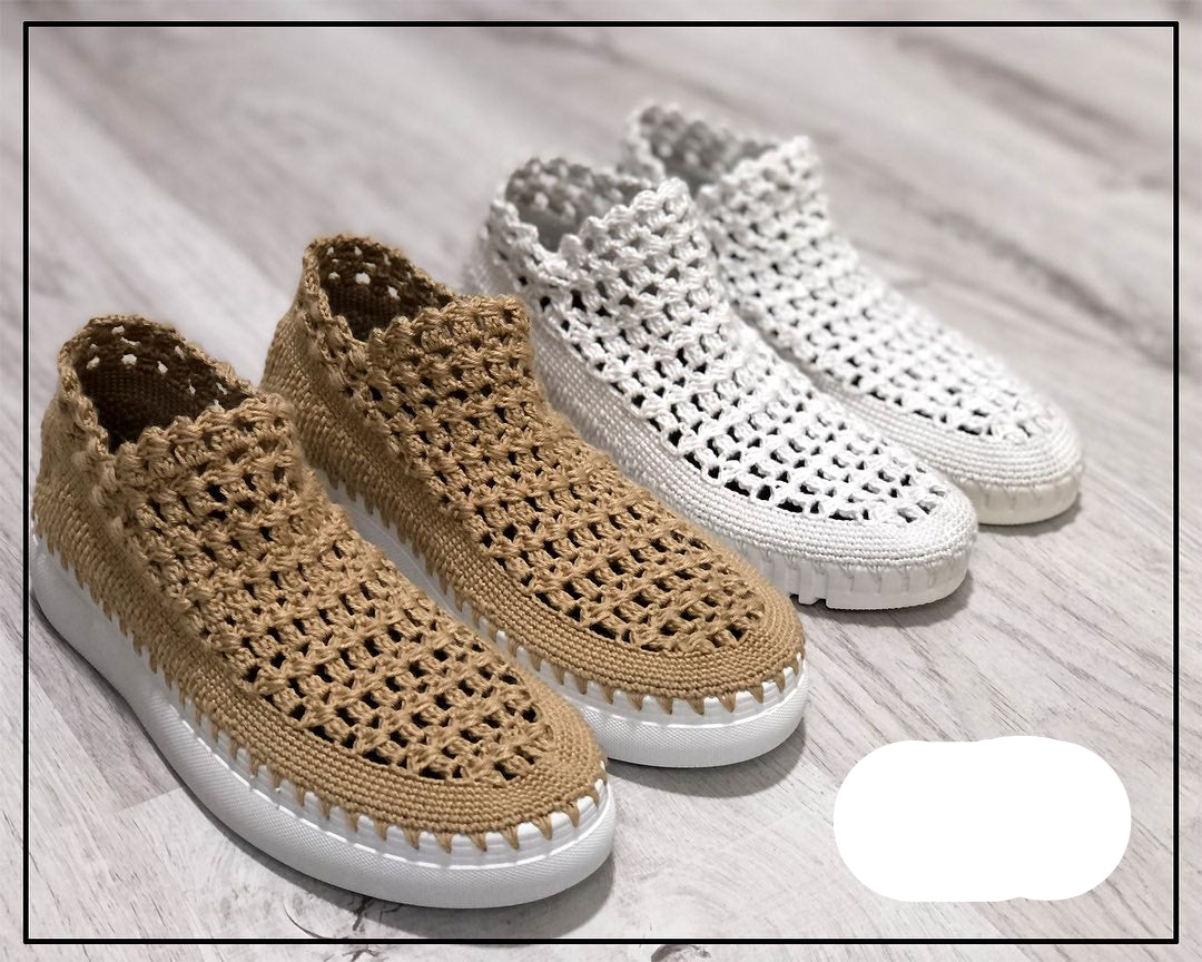 Washable extremely light woven cloth shoes