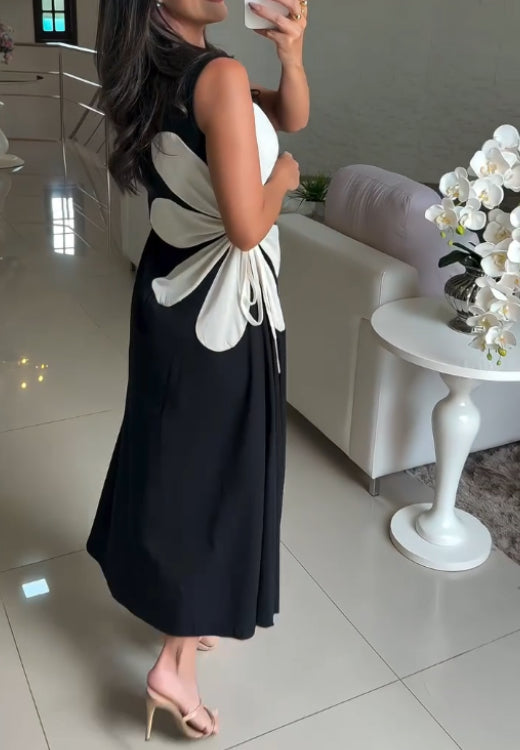 Sunflower drawstring dress