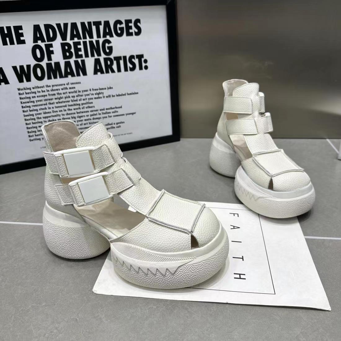 Pure leather orthopedic sandals/boots