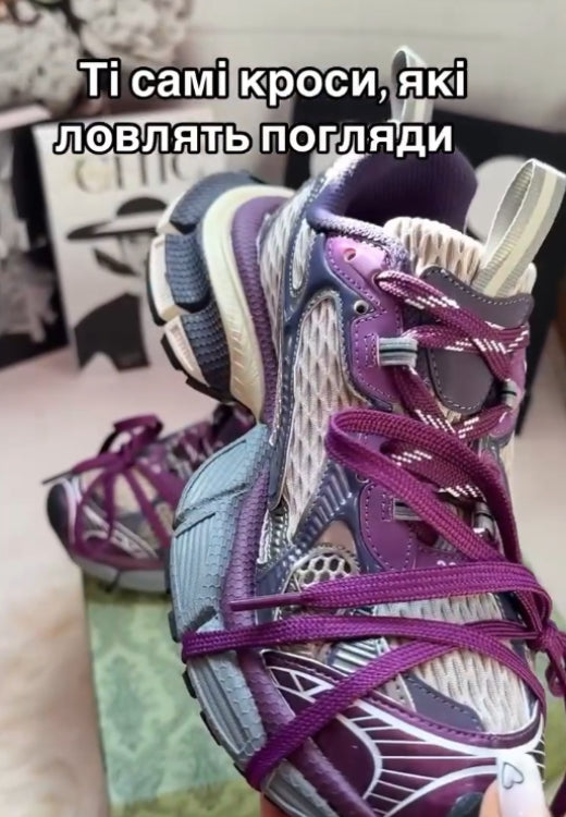 Fashion purple strap cat claw casual shoes