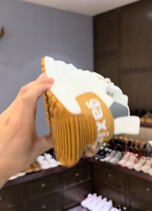 Color matching check breathable casual shoes