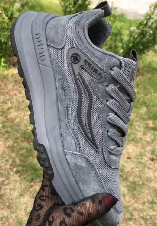 Men's Grey Lightning Comfortable Running Shoes