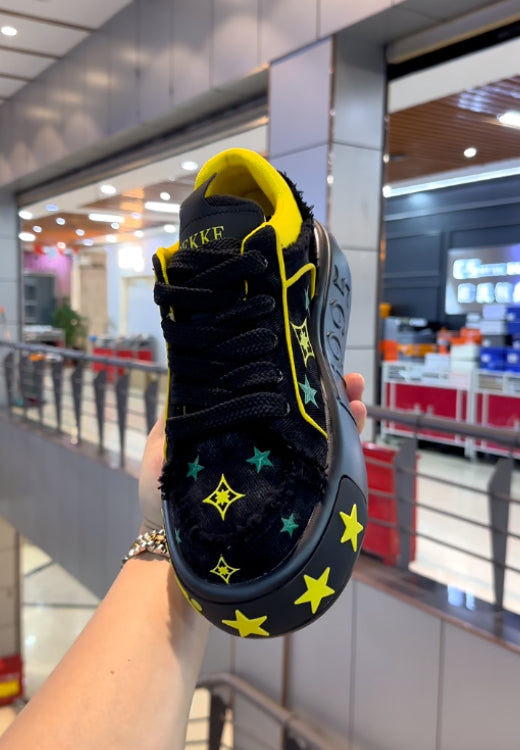 Men's letter printing heightening shoes