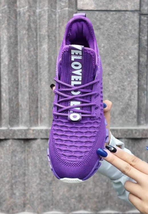 Men's colorful purple flying shoes