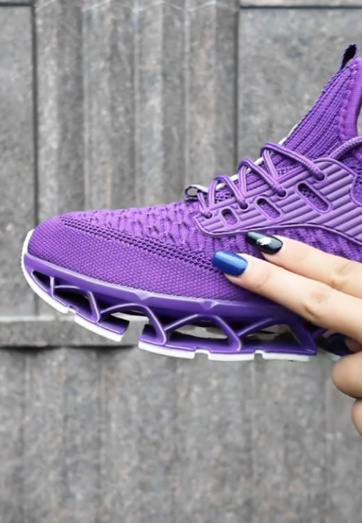 Men's colorful purple flying shoes