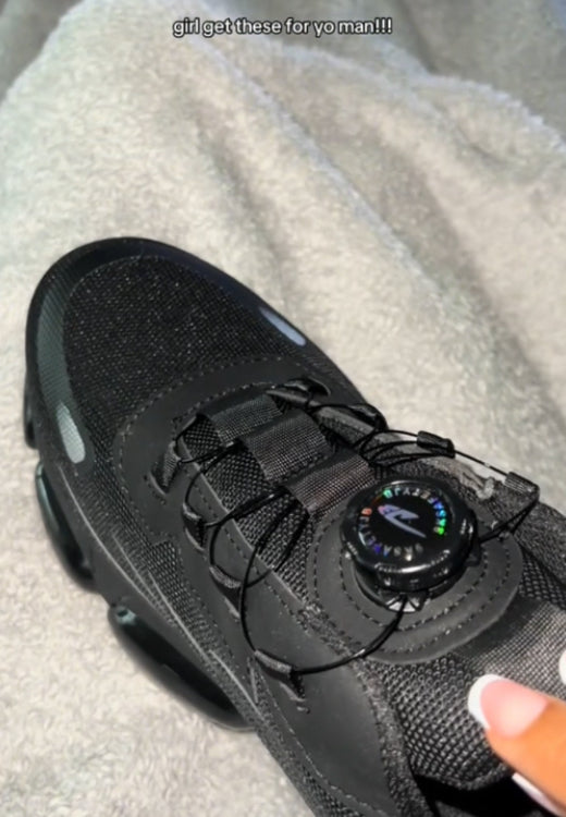 Men's black knob high quality work shoes