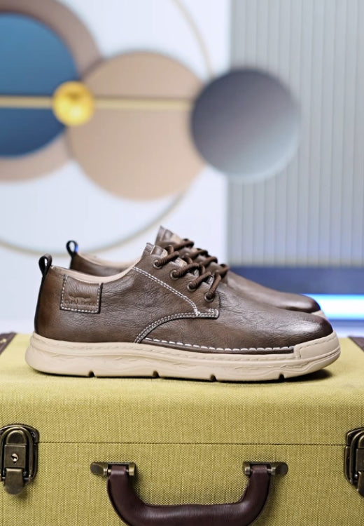 Men's waterproof leather casual shoes