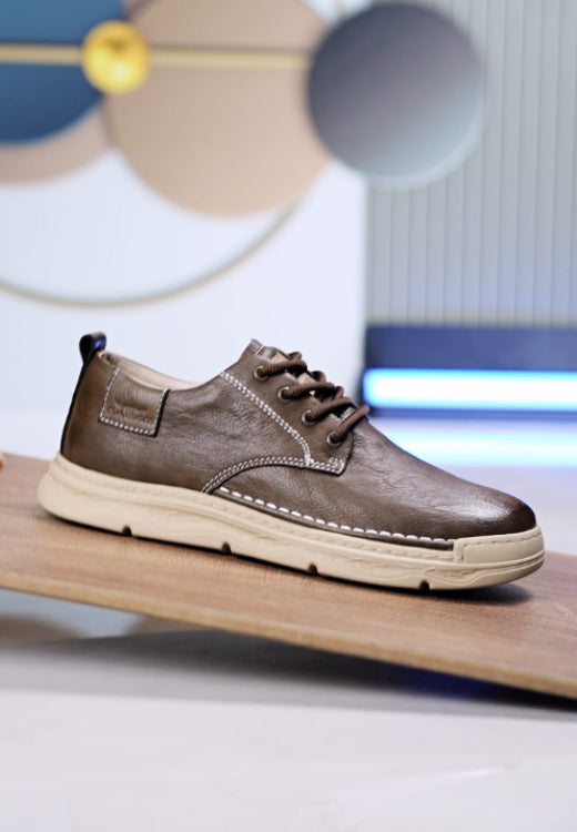 Men's waterproof leather casual shoes