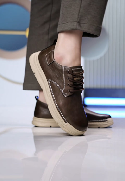 Men's waterproof leather casual shoes