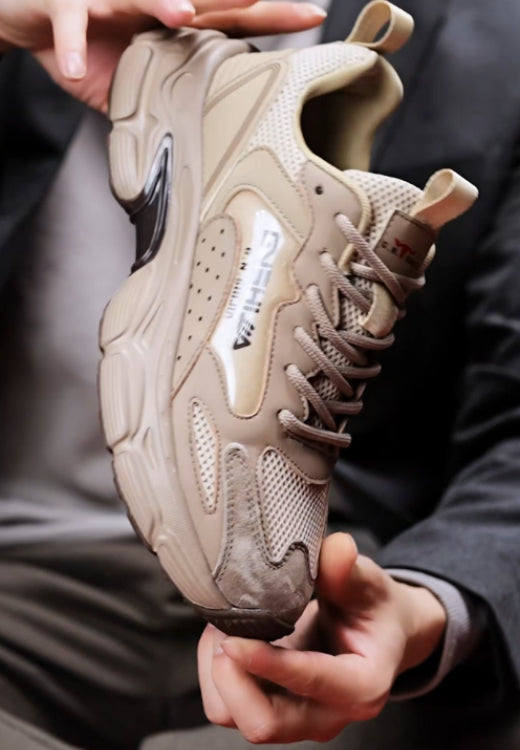 Men's khaki air cushion casual shoes