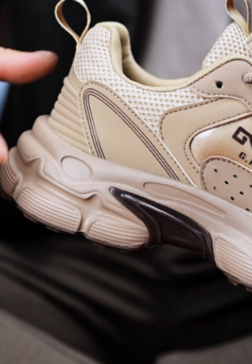 Men's khaki air cushion casual shoes
