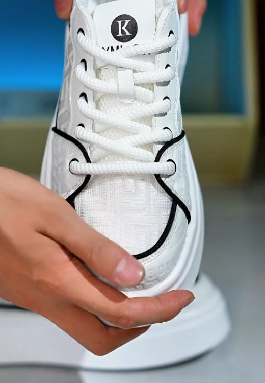 Labyrinth printed casual shoes with high lines