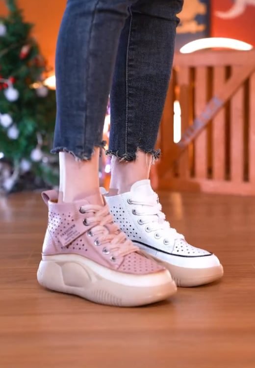 High-top breathable soft-soled healthy walking casual shoes