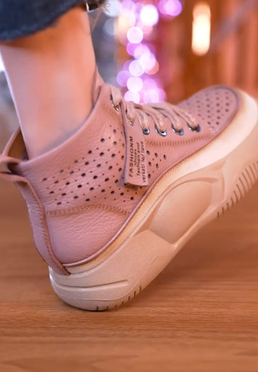 High-top breathable soft-soled healthy walking casual shoes
