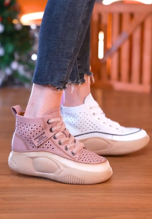 High-top breathable soft-soled healthy walking casual shoes