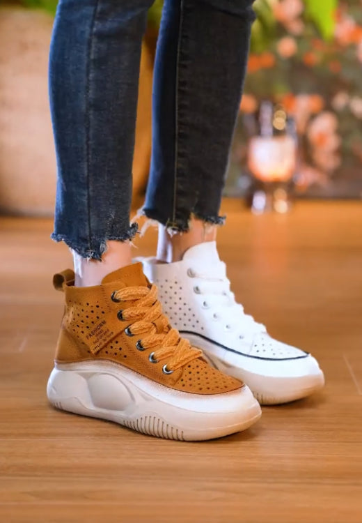 High-top breathable soft-soled healthy walking casual shoes