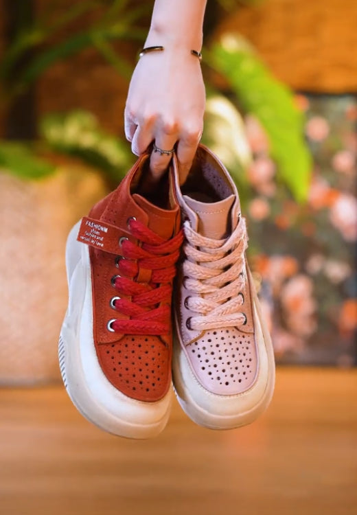High-top breathable soft-soled healthy walking casual shoes