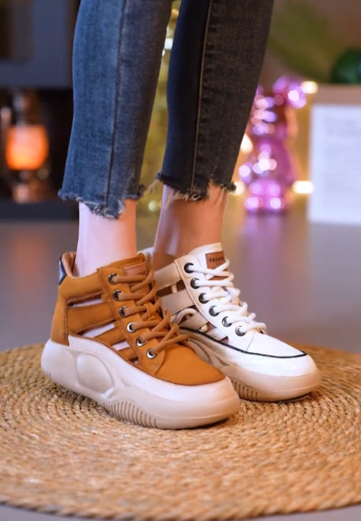 Breathable leisure shoes for ankle protection