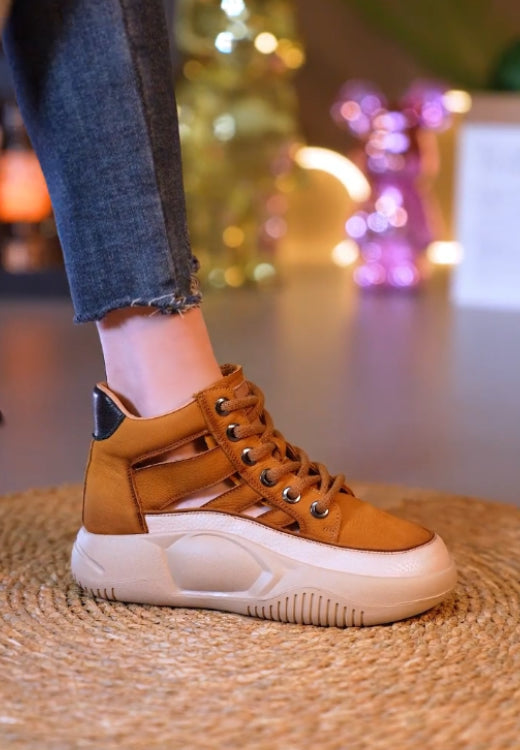 Breathable leisure shoes for ankle protection