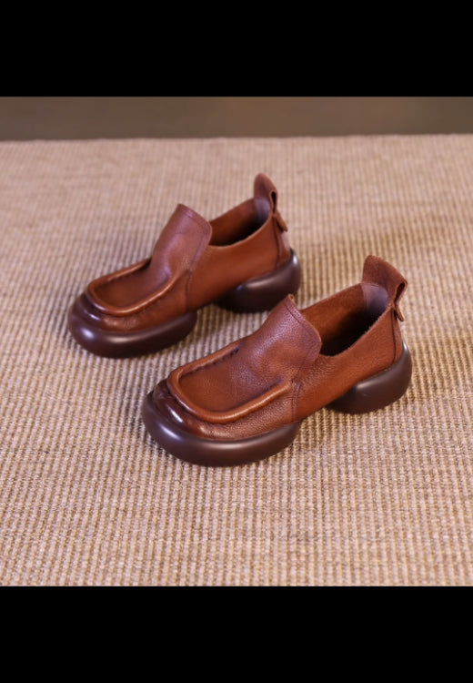 High-quality casual women's shoes with soft cowhide and soft sole