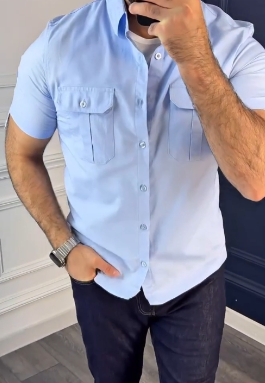 Men's quality solid color shirt