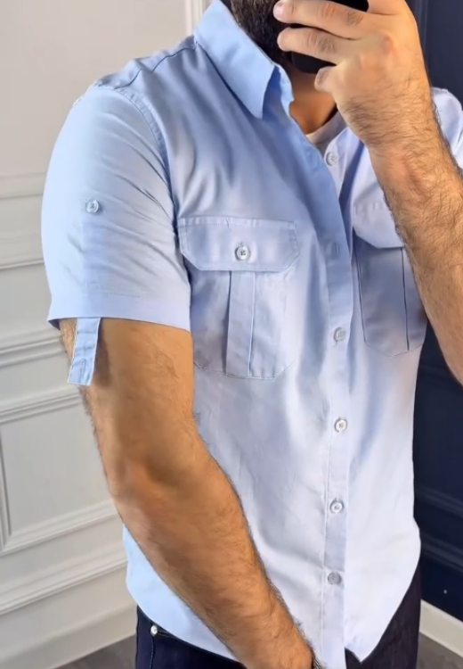 Men's quality solid color shirt