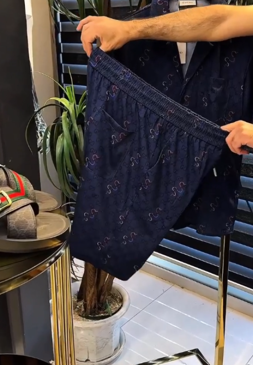 Men's printed leisure suit