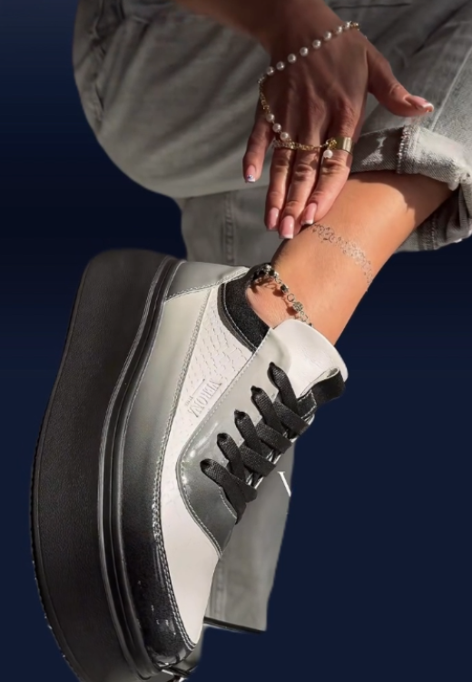 Ink-jet color gradient casual shoes