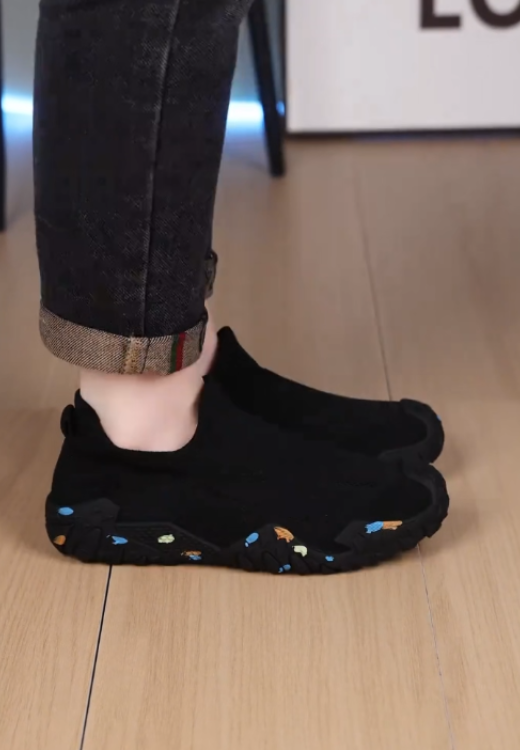 Men's multicolor optional shoeless socks casual shoes