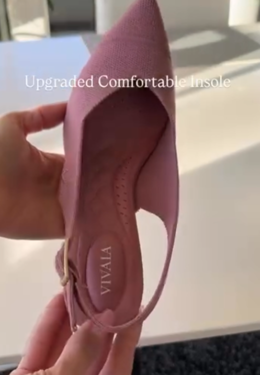 Women's pink high quality suede high heels