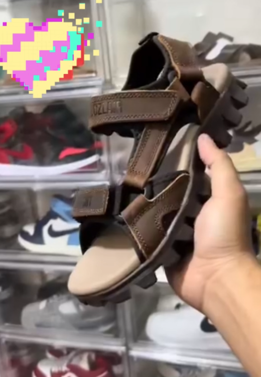 Men's high quality leather sandals