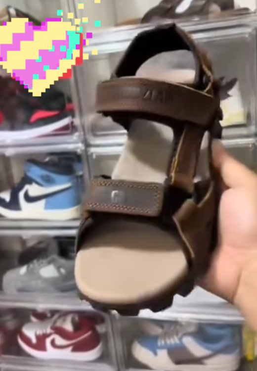 Men's high quality leather sandals