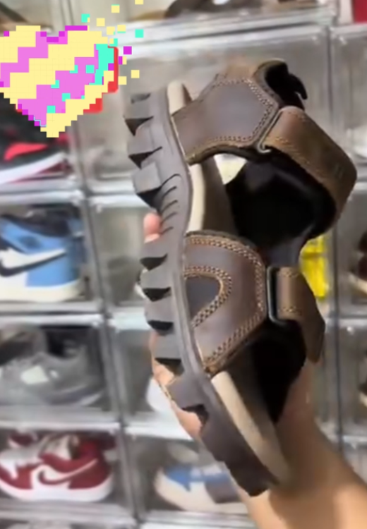 Men's high quality leather sandals
