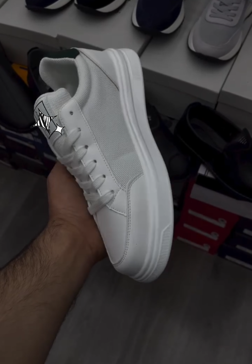 Men's knight white sports casual shoes