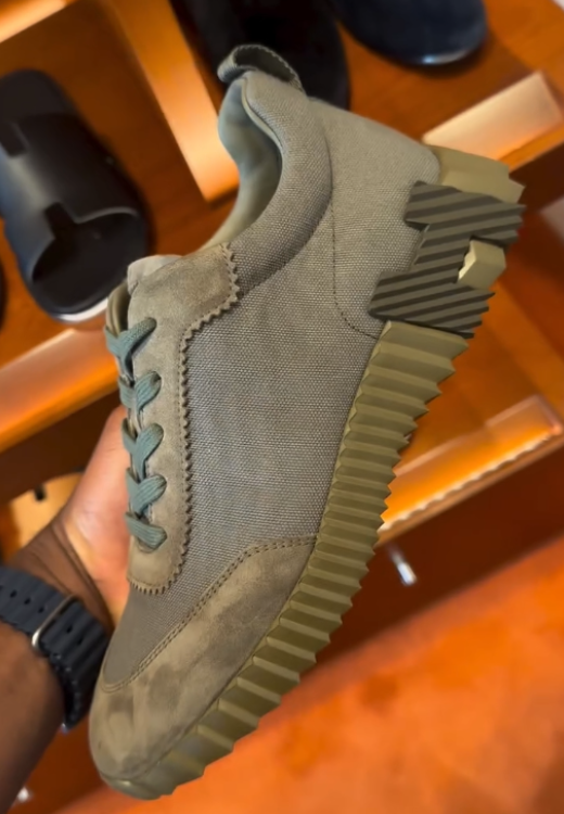 Men's taupe H casual shoes