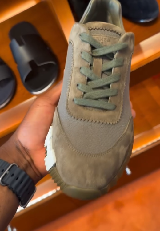Men's taupe H casual shoes