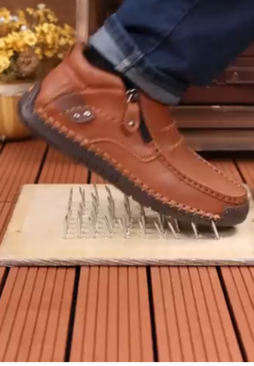 Men's waterproof leisure zipper shoes