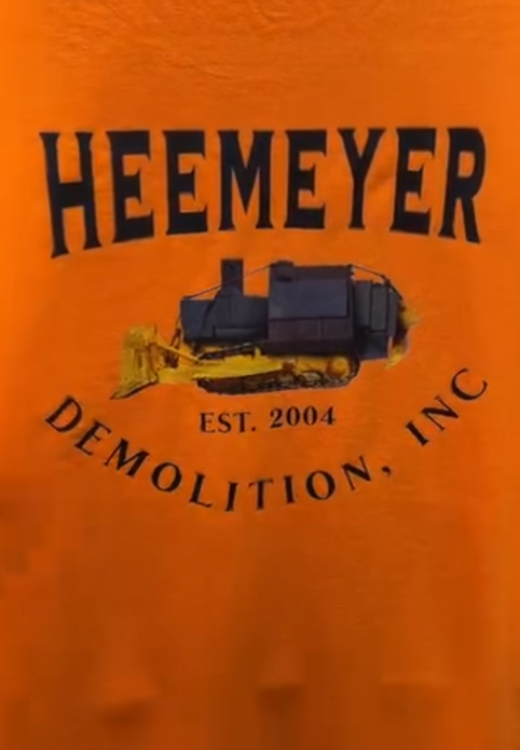 Men's letter orange short sleeve