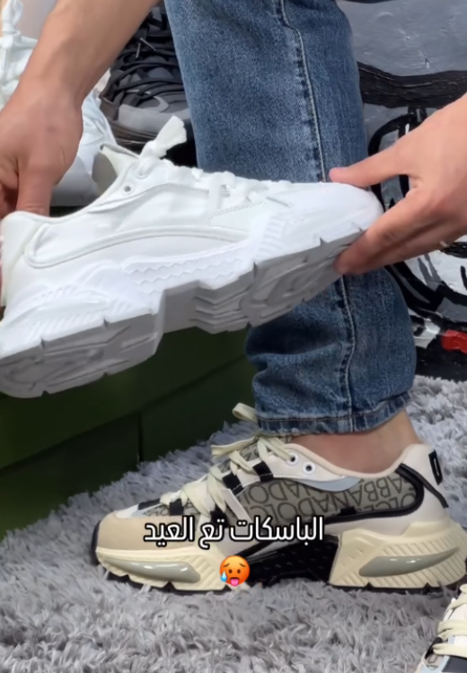 Men's high-quality letter printed sneakers