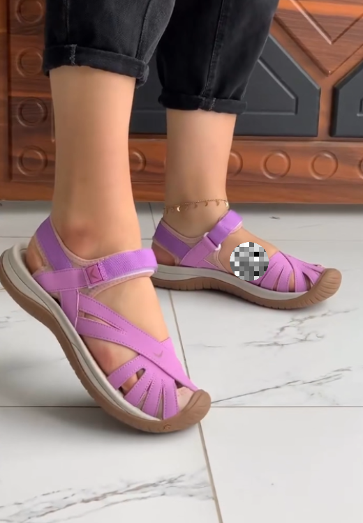 High-quality multicolor sandals